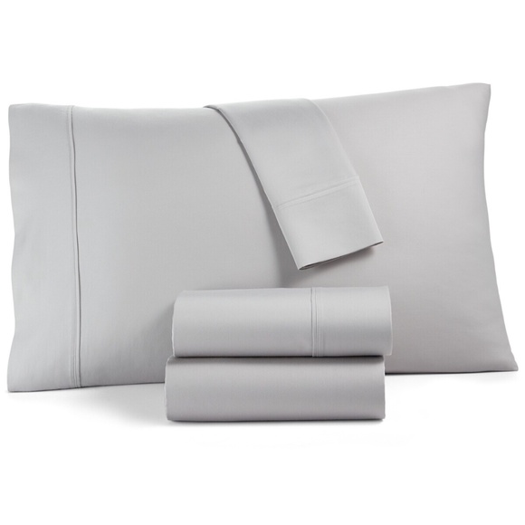 Tranquil Home Willow 1200 Thread Count Queen Sheet Set Light Grey - Picture 1 of 3